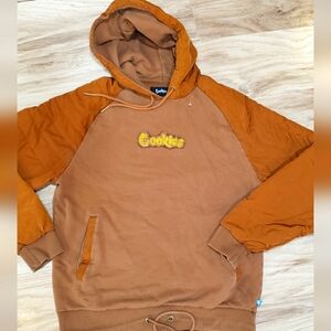 Cookies Hooded Urban Hip HopJacket Mens Large,two Tone Tan,streetwear,sweatshirt